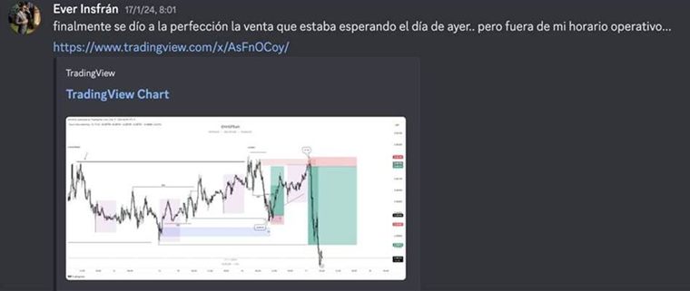 Ever Insfrán muestra la venta que esperaba desde el día anterior, aunque se dio fuera de su horario operativo.