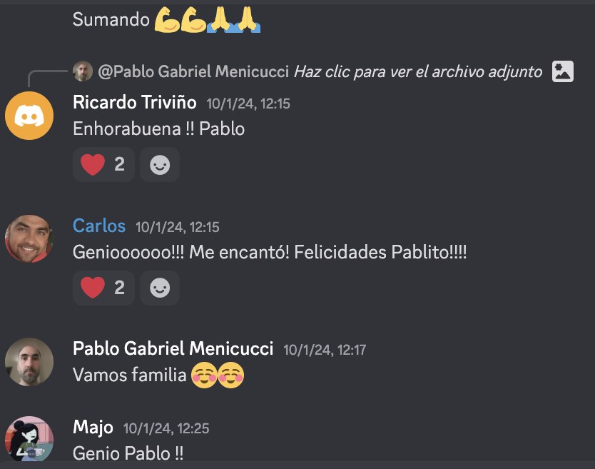 Pablo cierra otra jornada y el grupo se le tira encima: “Enhorabuena, Pablo”, “Felicidades, Pablito”, “Genio”. Esto pasa todas las semanas.