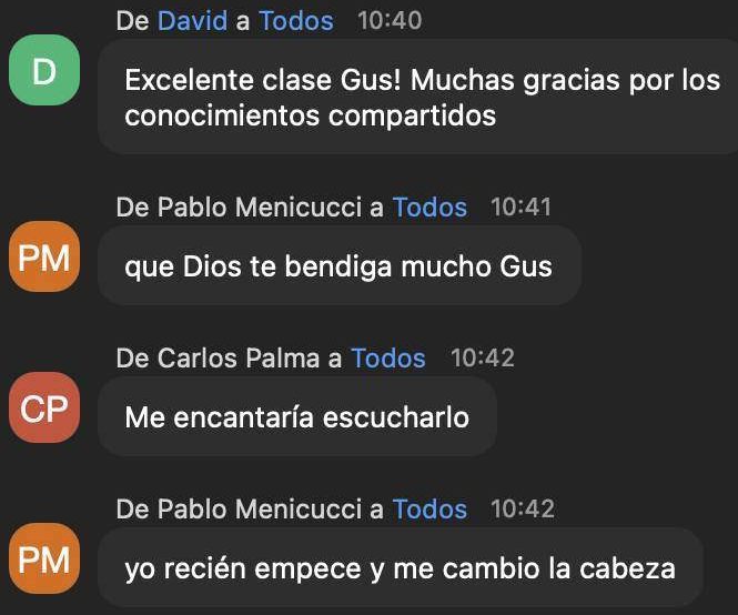 Carlos Palma, recién entrado: “yo recién empecé y me cambió la cabeza”.