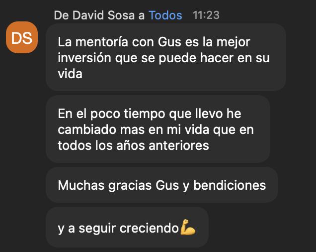 David Sosa: “en el poco tiempo que llevo he cambiado más en mi vida que en todos los años anteriores”.