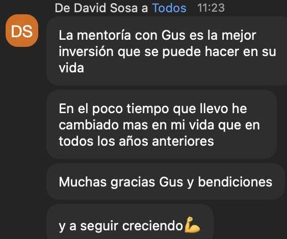 David Sosa: “en el poco tiempo que llevo he cambiado más en mi vida que en todos los años anteriores”.