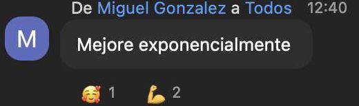 Miguel González lo resume en dos palabras: “mejoré exponencialmente”.