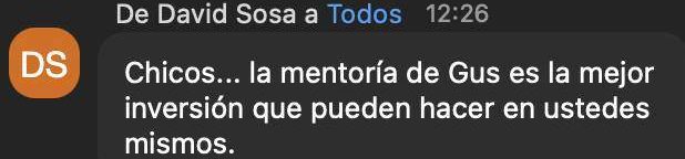David Sosa, a los que están decidiendo: “la mejor inversión que pueden hacer en ustedes mismos”.